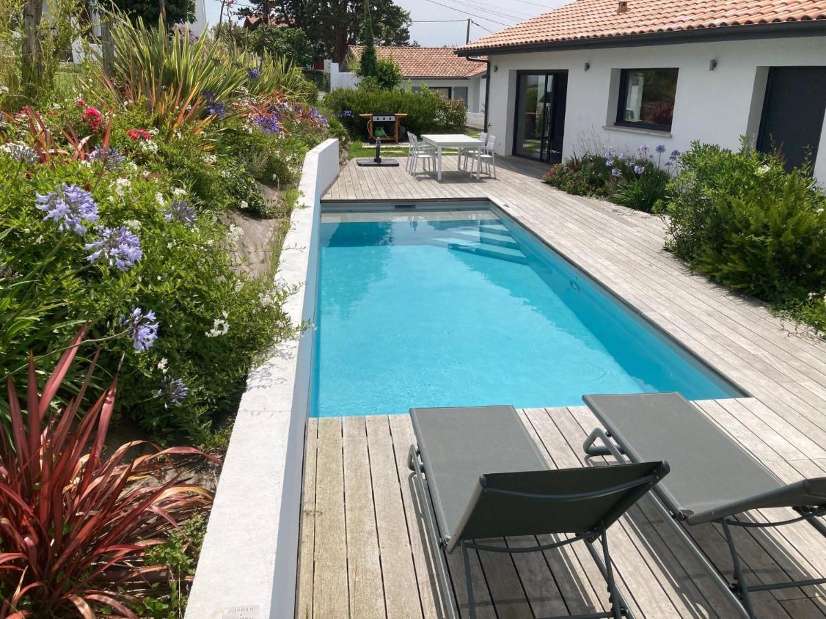 Maison 4 étoiles avec piscine vue sur mer et plage à pied Saint-Jean-de-Luz Exterior foto